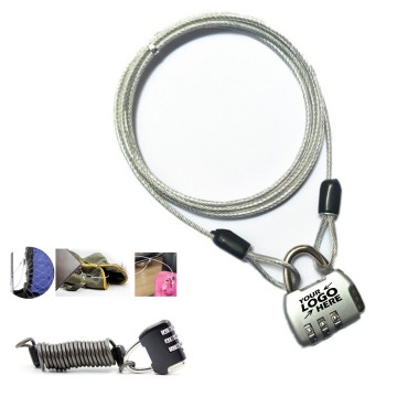 Travel Luggage Steel Wire Password Lock Car Cover Combination Lock 
